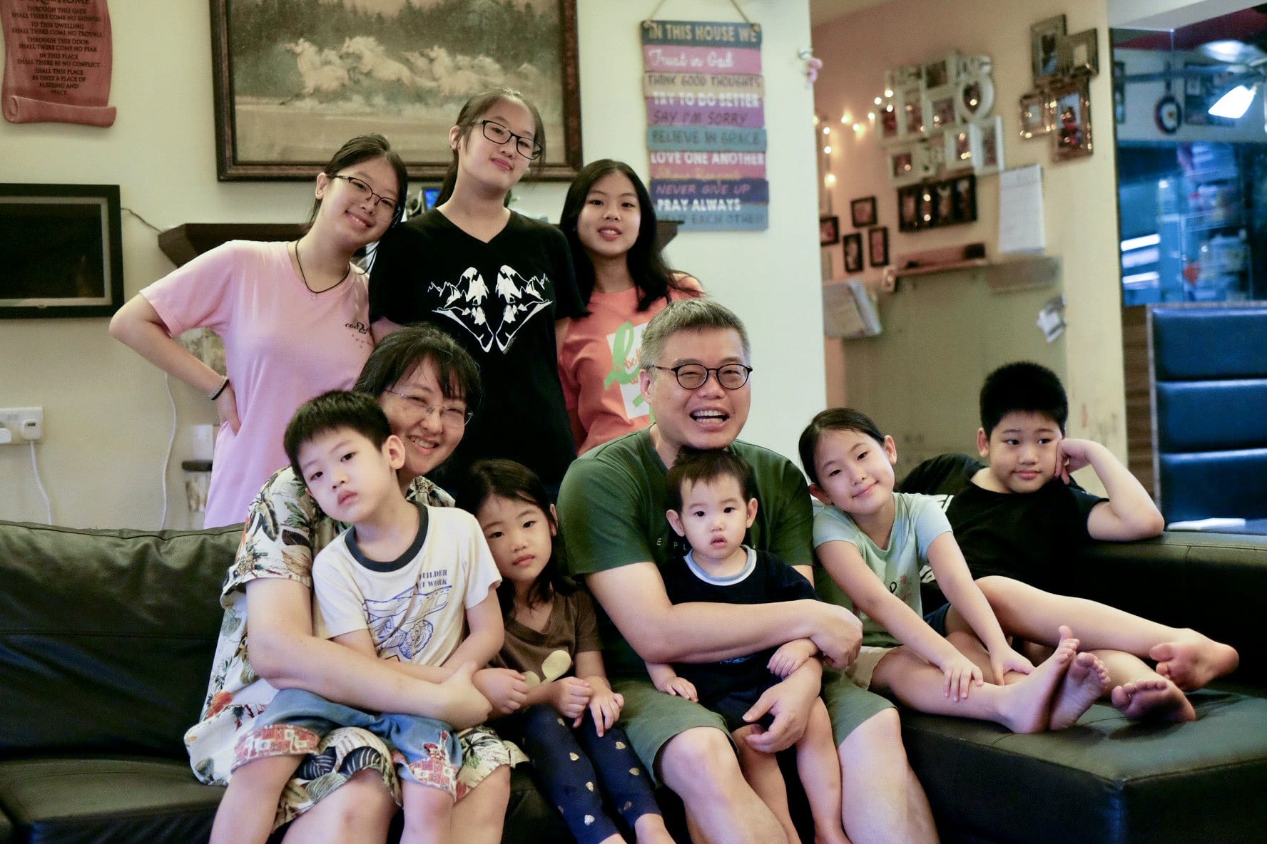 We're not poor. We're rich in family time”: Eight-kid single-income family  has no tuition, helper or car — Salt&Light