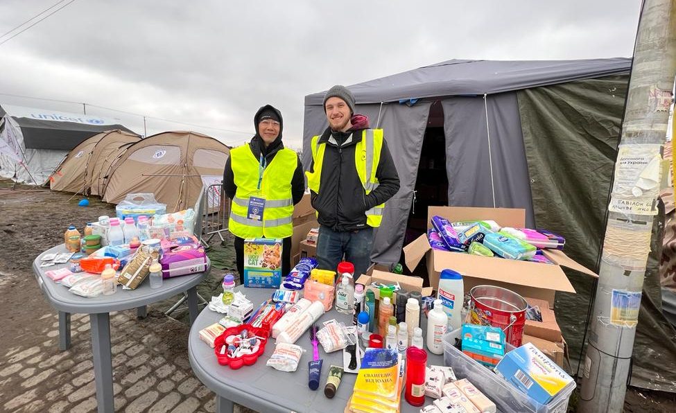 Since last Tuesday (March 29), Steve Loh, a volunteer with YWAM Singapore, has been offering aid and relief to refugees at the Ukraine-Poland border. All photos courtesy of Steve Loh.