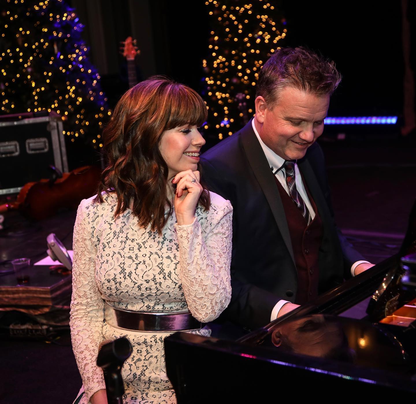 Keith and Kristyn Getty taking the stage together.