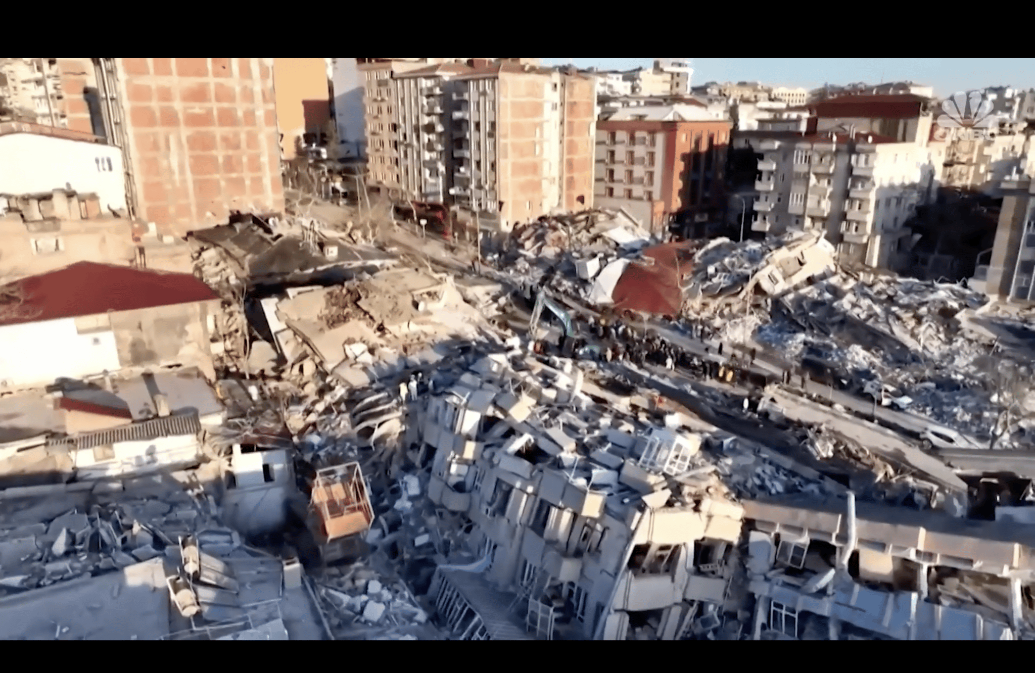 At press time, death toll from the Turkey-Syria earthquake was upwards of 23,000.Screengrab from CNBC.