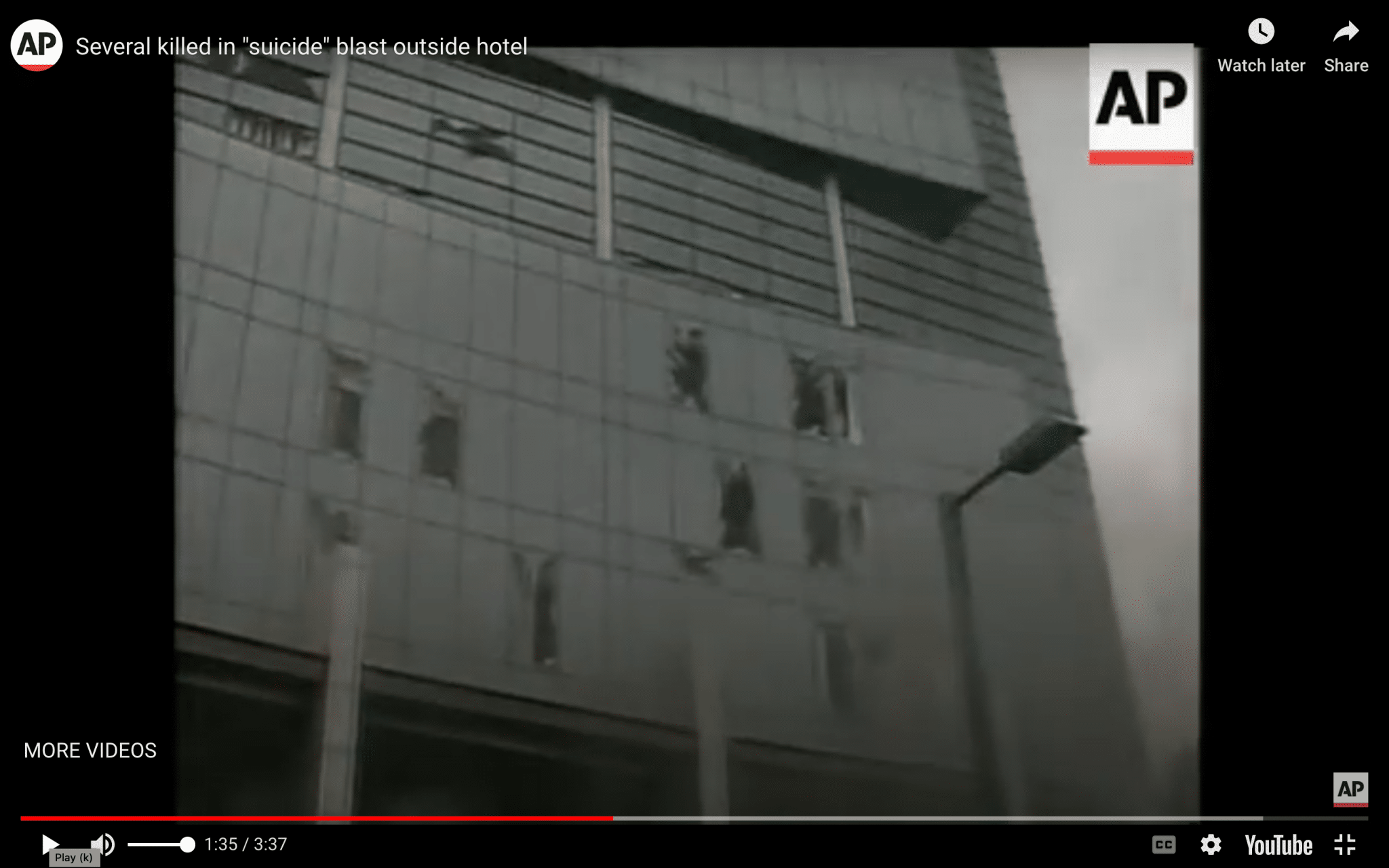 Jakarta Marriott hotel bomb blast 2003