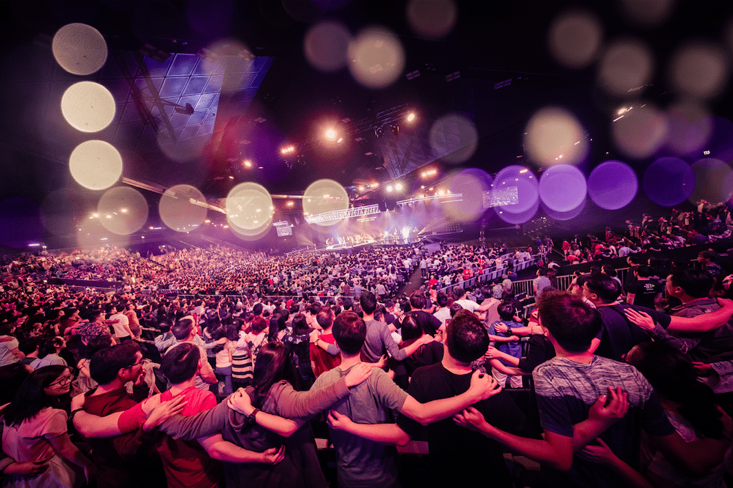 City Harvest Church weekend service in Suntec Singapore. All photos by City Harvest Church.