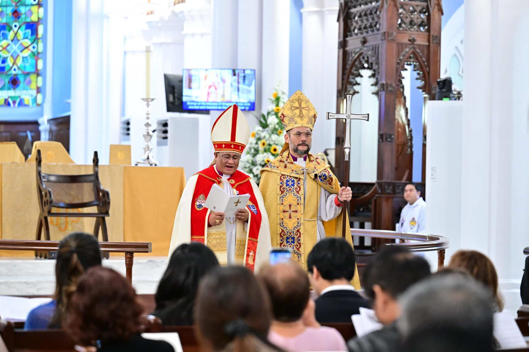 Bishop Titus Chung, who was elected for the role last September, succeeds the Most Reverend Datuk Melter Jiki Tais, the Bishop of Sabah, who has served as Archbishop of the Province since 2020. All photos courtesy of the Diocese of Singapore.